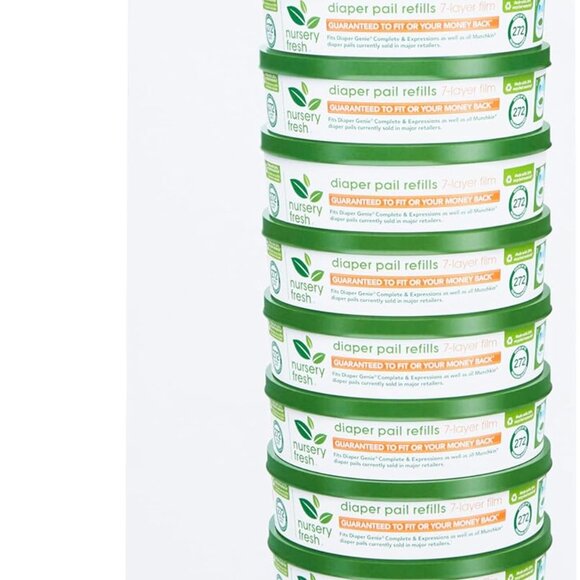Nursery Fresh Refill for Diaper Genie and Munchkin Diaper Pails, 2,176 Count, 8 - Picture 4 of 4